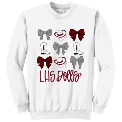 LHS DOLLS Bows & Boots Sweatshirt Thumbnail