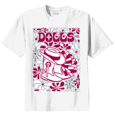 Dolls Boot Flower Youth 50/50 T-Shirt Thumbnail