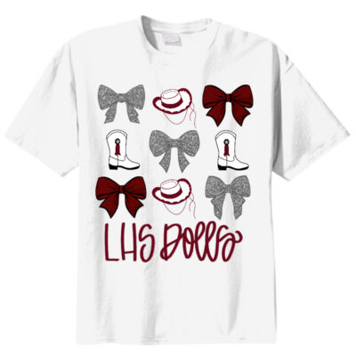 LHS DOLLS Bows & Boots Youth 50/50 T-Shirt Thumbnail