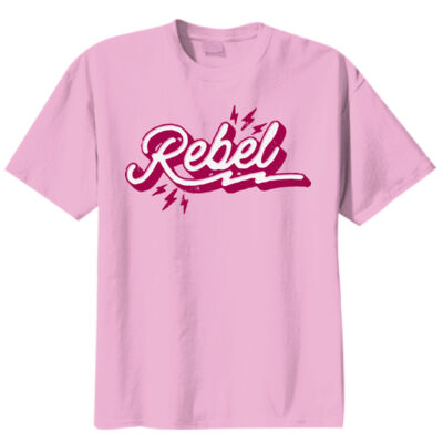 Retro Rebels Maroon & White 50/50 T-Shirt Thumbnail