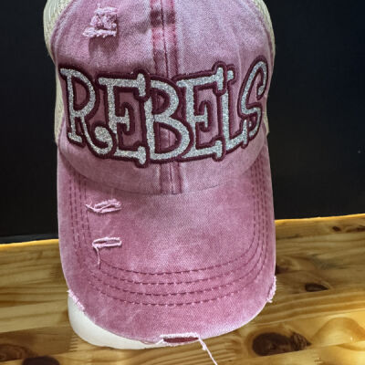 Glitter Rebel Maroon Hat Thumbnail