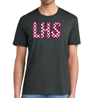 LHS Checkered Maroon & White Soft T-Shirt Thumbnail