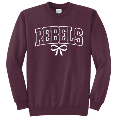 Port & Co™ Core Fleece Crewneck Sweatshirt Rebel Bow Thumbnail