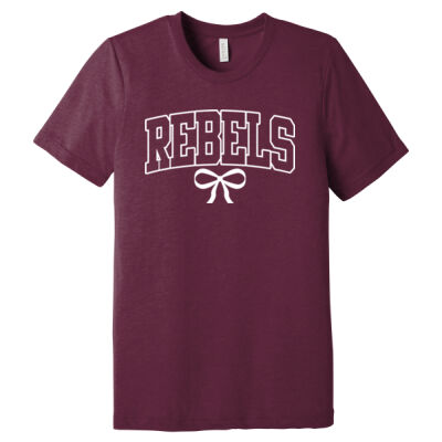 Bella Unisex Triblend Short Sleeve Tee Rebel Bow Thumbnail
